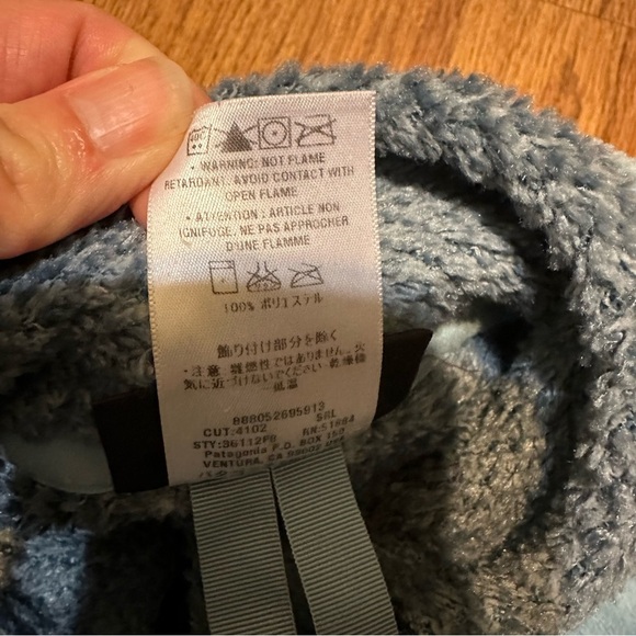 Patagonia Light Blue Better Sweater Jacket Fleece Zip Up Medium Cold Weather - Picture 9 of 13